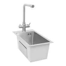 YUNRUX Stainless Steel Sink, Kitchen Sink, Small Kitchen Sink 50 X 28 Cm - Silver - View 6