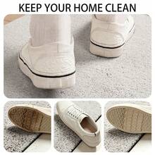 1pc Vintage Graphic Quote Wire Loop Doormat, Anti-Slip Waterproof Dust-Resistant Entrance Rug, Easy-To-Clean Floor Mat For Indoor Entryway & Porch - Brown - View 7