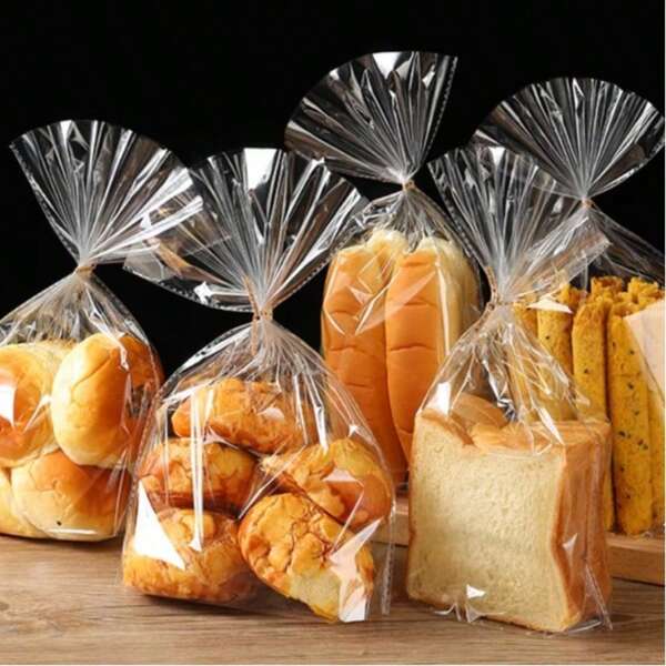 50pcs Transparent OPP Plastic Bags, Packaging Bags For Food, Candies And Cookies. Suitable For Food And Gift Packaging For Autumn Thanksgiving, Halloween, Christmas And Parties