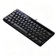 Teclado Mecánico Táctil Cableado AULA F3061 de 64 Teclas con Retroiluminación RGB, Mini Teclado Compatible con Portátil PC, Ratón Portátil, Teclado de Computadora, Teclado Gaming Original AuLa - Ver 1