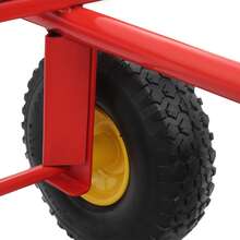 YUNRUX 6-Wheel All-Terrain Heavy-Duty Furniture Dolly Red 1200lbs - A - View 4