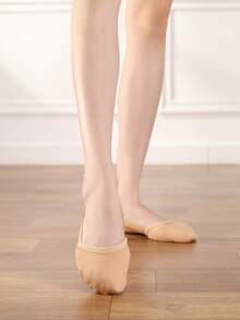 Women's Half-Sole Dance Flats, Suitable For Ballet, Yoga, Pilates, Gym - Beige - View 2