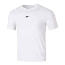 Skechers Men's Raglan Sleeve Small Logo Print Cooling Quick-Dry Crew Neck Sports Short Sleeve T-Shirt - White - View 8