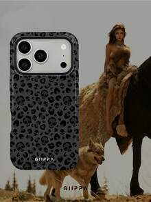 GIIPPA 1 Stück Grau-Schwarzer Leoparden-Muster mit schwarzem Totenkopf-Muster Design, Handyhülle für Handy 17 Pro Max, kompatibel mit Handy 16 Pro Max, 15 Pro Max, 14 Pro Max, koreanischer Stil hochwertige Mode lustige Handyhülle, kompatibel mit 11/12/13/14/15/16 Pro Max Plus, elegantes Design geeignet für Männer und Frauen, perfektes Geschenk für Freundin zu Weihnachten, Valentinstag, Ostern, Hochzeitssaison und Geburtstag! - Verschiedenfarbig - Übersicht 7