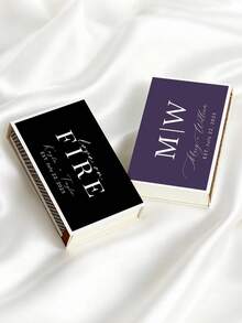 Personalized Matchbox Labels And Custom Stickers For Wedding Favors, Custom Wedding Decorations For Bride,Bulk Labels For Birthday Parties, Anniversaries And Corporate Events, Decorative Gift Stickers And Party Packaging Accessories - Multicolor - View 6