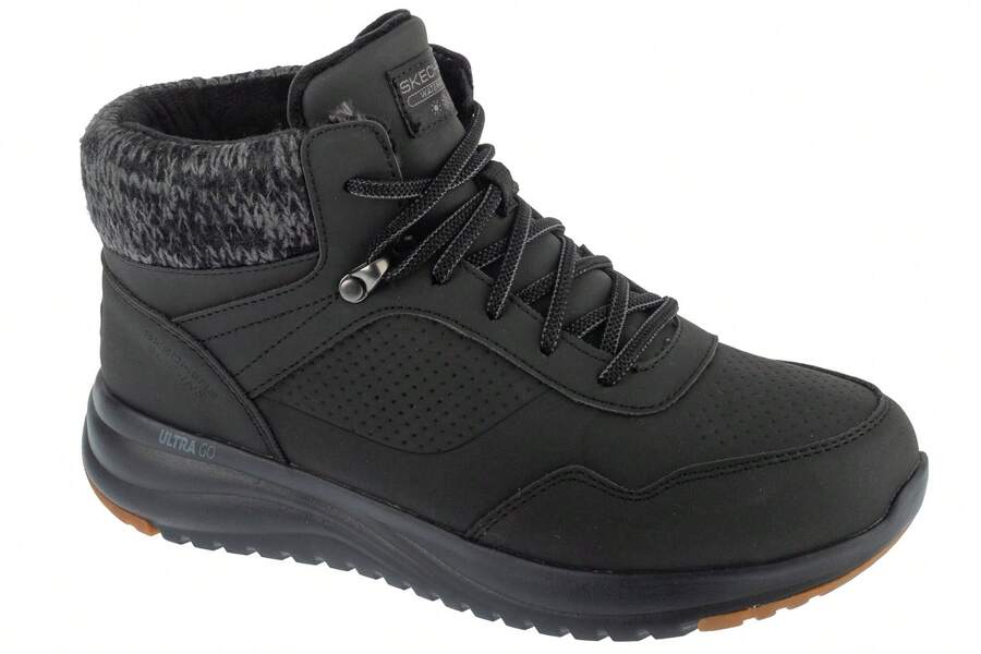Skechers Slip-Ins: On-The-Go Stellar - Ariana - Black Womens Winter Shoes - Black - View 1