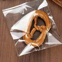 50 peças/100 peças Sacos Autoadesivos Transparentes para Torrada Fatiada, Rosquinha, Bagel e Pães Pequenos, Sacos Autosselantes para Assar - Transparente - Visão 8