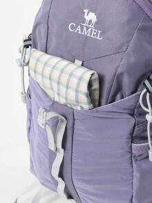 CAMEL CROWN 戶外時尚背包：輕量且時尚的戶外徒步登山背包 - 礦紫色 - 查看 3