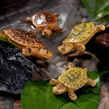 Dekorasi Apung Keluarga Kura-kura Lucu - 1 buah/3 buah/5 buah Ornamen Akuarium Mini, Cocok untuk Kolam dan Tangki Ikan, Dekorasi Taman Apung yang Realistis, Hadiah Sempurna - MultiWarna - View 5