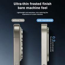 XINHONGYU 超薄磨砂 PC 背膜適用於 IP16 Pro Max/15Pro/14pro，可立即轉換為 17Pro/17 Pro Max - 藍色 - 查看 2