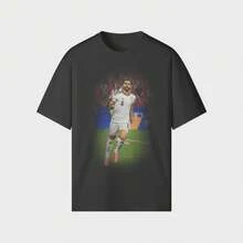 Camiseta del Ganador Mikel Merino - Camiseta de Celebración del Fútbol Español - Negro - Ver 1