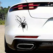 1Pc Tarantula Car Decal Sticker, Auto Vinyl Stickers For Cars, Creative Fake Spider Car Stickers For Rear Window, Trunk, Bumper, Motorcycle & Laptop - A - View 9
