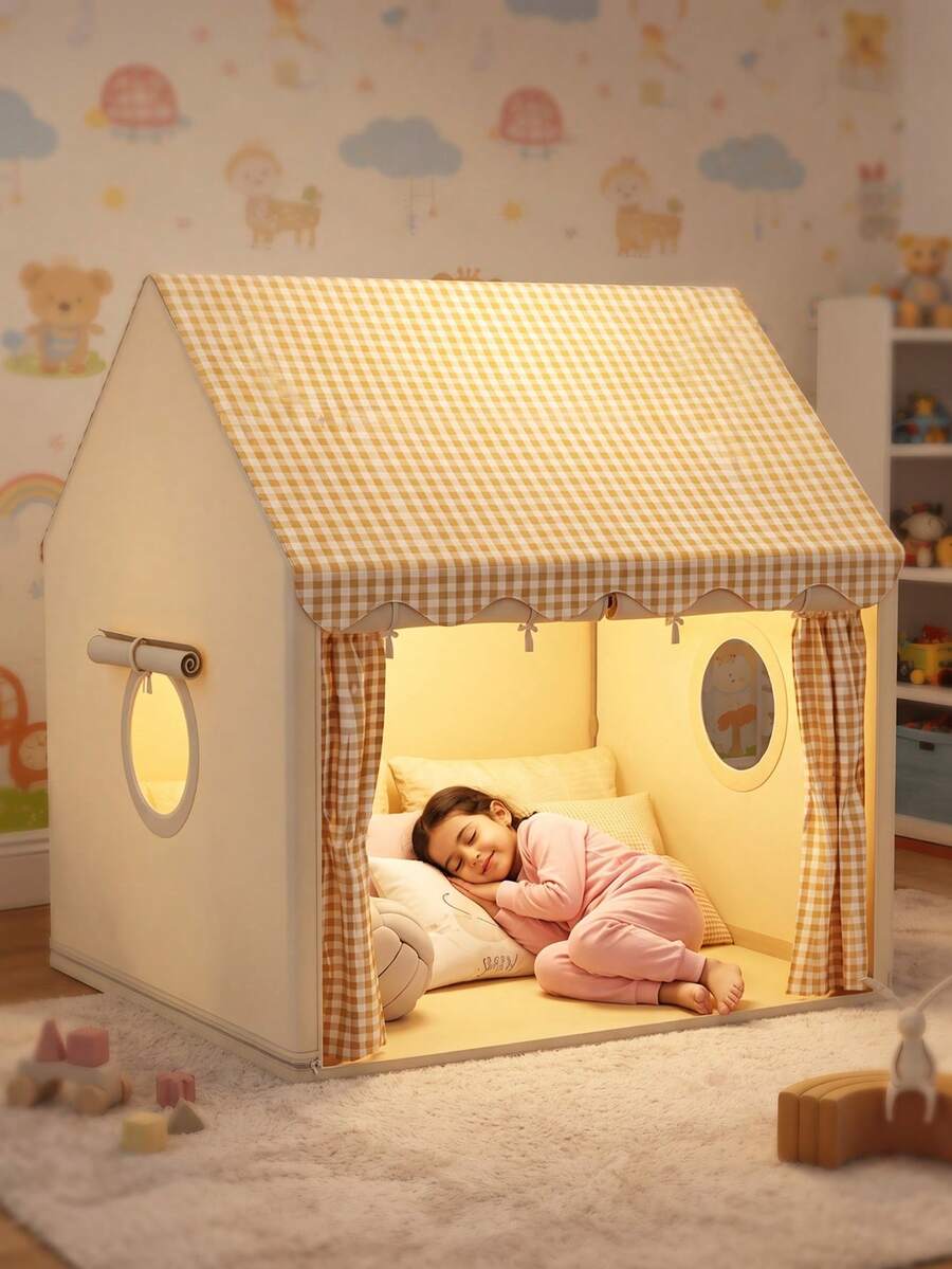 Large Princess Play Tent - Starry Sky Theme, Suitable For Boys And Girls - Ideal Birthday Or Holiday Gift, Children's Pop-Up Play Tent, Indoor/Outdoor Princess Castle Play House, Travel & Camping Play, Suitable For Children Aged 0-9, Baby Doll House, Children's Toy Gift