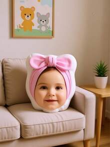 1pc Customizable Photo Pillow With Shower Cap Head Cover Design, Personalized Fun Couple Photo Pillow - Custom Double-Sided Printed Photo, Soft And Interesting Fabric, Ideal Gift For Birthday And Holiday - Upload Photo Customization a - View 9