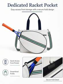 XINGNAN New Large Capacity Tennis Racket Bag, Sports Badminton Outdoor Racket Storage Single Backpack Handbag - Multicolor - View 8