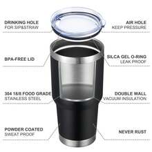 Vacuum Flasks & Thermoses - Black - View 4