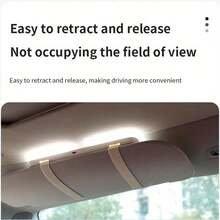 LED Detachable Car Makeup Mirror With Light - Convenient Passenger Side Interior Vanity Mirror, Suitable For Quick Touch-Ups, Compatible With Various Vehicles, Car Mirror Hanging Accessory - A - 查看 6