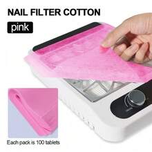 200/100/50pcs Nail Dust Collector Filter Paper, Nail Dust Collector Cleaning Paper Filter, Anti-Dust Replacement Filter Paper, Nail Machine Dust Removal Accessories - Multicolor - View 2