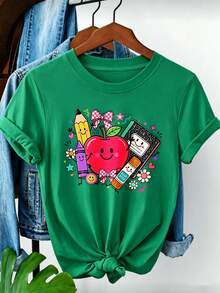 Women T-Shirts - Green - View 1