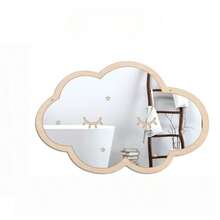 Cross-Border Acrylic Mirror Wall Sticker Poplar Wood Board Animal Children's Room Hanging Decor Popular Bedroom Room Decoration Wall - A - View 4