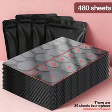 BridgeSound 480片/360片/240片/120片 UV凝膠美甲膠，穿戴式美甲貼片，固態強力膠，強效雙面凝膠美甲膠，適用於美甲尖端，果凍狀雙面美甲膠，透氣薄膜，DIY美甲，強效持久 - 無色 - 查看 12