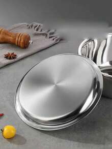 Stainless Steel Mixing Bowl With Lid, Thickened, For Dough Kneading, Kitchen Cooking, Vegetable Washing And Soup, Household Use - View 4