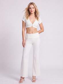 Women Two-Piece Outfits - White - View 3