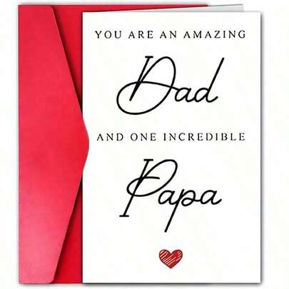 1 pieza Tarjeta de cumpleaños humorística para papá, Feliz cumpleaños papá, Gracias por tu duro trabajo, Regalo para papá. Tarjeta de vacaciones, adecuada para cumpleaños, Acción de Gracias y días festivos.