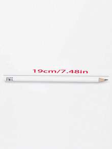 20pcs Minimalist White Round Pencil With Eraser, Unsharpened, Suitable For Learning, Office And Practice - White - View 6