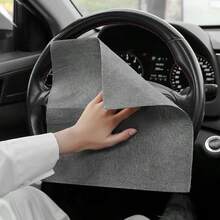 1/5pcs Magic Lint-Free Glass Cleaning Cloth, Thickened Multi-Purpose Polyester Wiping Cloth, Non-Shedding Cleaning Cloth, Suitable For Windows, Mirrors, Car Washing, Kitchen, Bathroom Surfaces - Classic - View 3