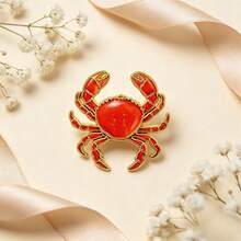 Cute Red Crab Lapel Enamel Pins And Brooches Badge Pins For Backpacks Bags Backpack Cool Decoration Friend For Gifts - Multicolor - View 11