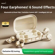 Lenovo ERAZER EX216 Bluetooth 6.0 In-Ear Wireless Headphones With LED Display, Stereo Sound, HD Call, And ENC - View 2