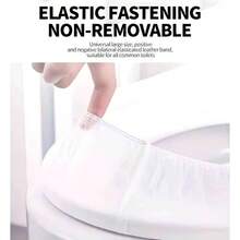 10pcs Disposable Flushable Toilet Seat Covers | Portable Travel Pack Soft Paper Covers, Comfortable And Hygienic - View 4