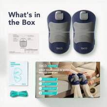 SKG WS300 Knee Massager With Heat And Vibration, 2 Packs Cordless Adjustable Knee Wraps, 6 Vibration Modes, 4 Heat Levels, Rechargeable, 20-Min Auto-Off For Men And Women At Home Or Office - Multicolor - View 7