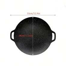 Multifunctional Non-Stick Cast Iron Grill Pan, Portable Outdoor Griddle, Multi-Purpose Frying Pan, Easy To Clean Design, Suitable For Induction Cooktop And Gas Stove, Even Heat Distribution, Ideal For Home And Outdoor Grilling, Healthy Grilling Choice, Back To School Gift - Multicolor - View 12