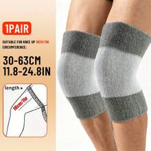 2pcs Thickened Towel Knee Pads, Soft Comfortable Warm Design, Unisex, Suitable For Running, Hiking, Fitness And Daily Activities - Multicolor - View 13