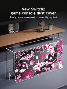 New Switch 2 (2025) Game Accessories, 1pc Pink Underwater Element Pattern Storage Bag For Charger And Data Cable, Compatible With Switch/Switch 2 Game Console Protective Case, Compatible With Switch 2/Switch OLED/Switch NS Battery Version Game Console Storage Bag/Protective Case, Card Box, Dust Cover, Dock, Built-In Stand, Can Store 10 Game Cards, Portable Travel, Anti-Drop Anti-Pressure Game Cartridge Box Controller Bag Accessories - Multicolor - View 14