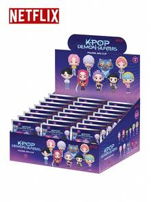 1pc Netflix K-Pop Demon Hunters Officially Licensed Series 1 Blind Bag 3D Character Clip, Cute Character Pendant Mira, Rumi, Zoey And More Styles, Portable Backpack Handbag Accessory, Fan Birthday Holiday Surprise Gift - Multicolor - View 6