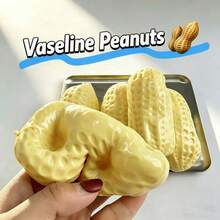Tachimi 1pc Peanut Stress Ball, Crunchy Squeeze Toy, Soft And Chewy Peanut/Crunchy Squeeze Peanut/Children's Squeeze Peanut, Creamy Soft Touch, Stress Relief Toy, ASMR Sensory Anti-Stress Toy, Children's Birthday Gift, Holiday Gift, Peanut - Multicolor - View 4