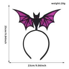 8pcs/Set Holiday Party Bat 3D Headband, Personalized Funny Glitter Wing Headband, Halloween Costume Party Cosplay Photo Prop Headpiece - Multicolor - View 4