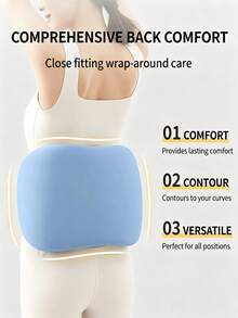 360° Surround Waist Support Pillow With Adjustable Waist Support Strap, Soft 3-Zone Ergonomic Design, Suitable For Side And Back Sleeping, Removable Cushion Core, Washable Pillowcase - Multicolor - View 6