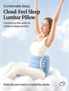 360° Surround Waist Support Pillow With Adjustable Waist Support Strap, Soft 3-Zone Ergonomic Design, Suitable For Side And Back Sleeping, Removable Cushion Core, Washable Pillowcase - Multicolor - View 3
