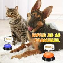 1pc/4pcs/8pcs Recordable Button Pet Toy Dog Communication Training Buzzer Recordable Talking Button Interactive Toy - Multicolor - View 3