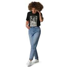Eu Lager,Y2K Tops,Tarot Style Therapist Mystic Psychology Shirt As A Mental Health Gift 100% Organic Cotton-Unisex Women - Black - View 3