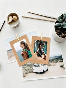 30PCS Paper Picture Frames, Kraft Paper Hanging Picture Frame Displays, Suitable For 4x6 Inch Frames, For Home Wall Decoration, School And Office Decoration. - Regular Model - View 4