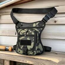 Motorcycle Riding Leg Bag/Body Bag, Multi-Functional Phone And Personal Item Storage, Lightweight Design, Zipper Closure, Adjustable Shoulder Strap - Multicolor - View 13