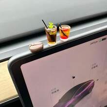 1/3/7件迷你咖啡杯車飾，美式療癒風飲料裝飾，樹脂裝飾品，儀表板、後視鏡飾品，桌面小裝飾，車內療癒裝飾，汽車配件 - 咖啡飲料 - 查看 12