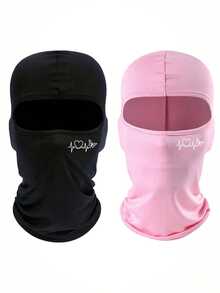 Musion 1/2/3pcs Heart ECG Butterfly Print Balaclava, Soft Smooth Full Face Ski Mask, Y2K Street Style Headwear, Suitable For Motorcycle Riding, Skateboarding And Daily Wear - Multicolor - View 16