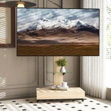 Meuble TV avec tiroirs, idéal pour le salon, la chambre et le bureau. Ce meuble TV mobile et réglable en hauteur convient aux téléviseurs de 32 à 75 pouces. Finition naturelle - L 80/P 40 cm - Bois naturel - Voir 4