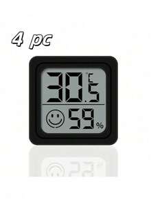 1/2pcs Portable Mini Smiling Face Thermometer Hygrometer, LCD Display, Precise Monitoring Of Indoor/Outdoor, Bedroom, Dining Room, Office, Reptile Tank Temperature And Humidity Changes - Multicolor - View 13